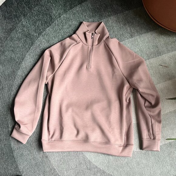 Lululemon Smooth Spacer Quarter Zip - Ashen Rose